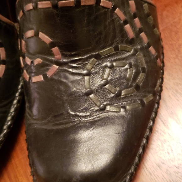 CLARKS Artisan Collection leather wedge, like new - Picture 3 of 8